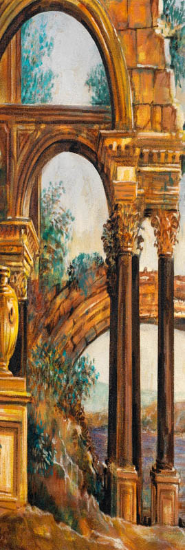 Affresco Antiche rovine Romane